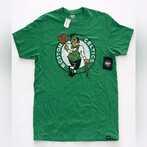 Boston Celtics Vintage Logo Tee by ’47 Brand – Green Graphic T-Shirt